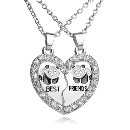 ROSS Heart Best friend Pendant Necklace
