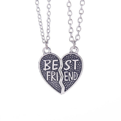 ROSS Heart Best friend Pendant Necklace