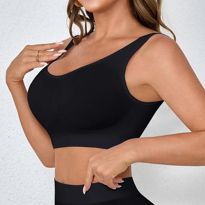 7-Pack No-Pad Solid Seamless Bras for Women – Lightweight, Soft Fabric with Comfortable Stretch, Available in Sizes S-XXL for Da