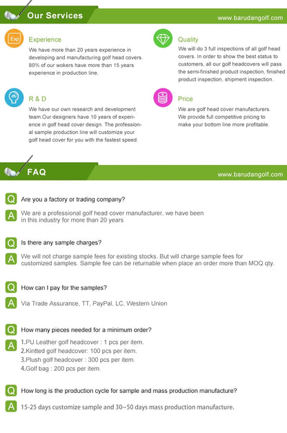 Black Leather Golf Headcovers Summer Fashion Head Cover High Qaulity Driver Wood Cover Set White Premium Leather Driver Fairway