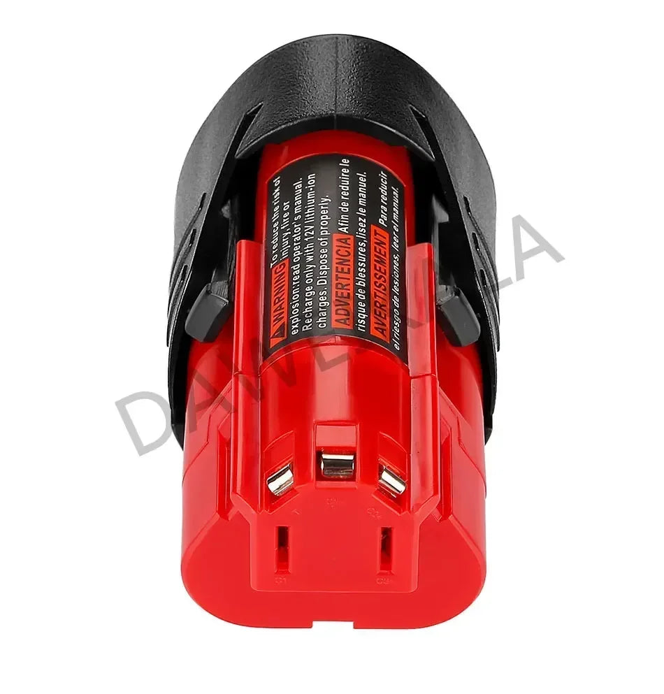For 12V Milwaukee Battery 3Ah Compatible with Milwaukee M12 XC 48-11-2410 48-11-2420 48-11-2411 12-Volt Cordless Tools Battery