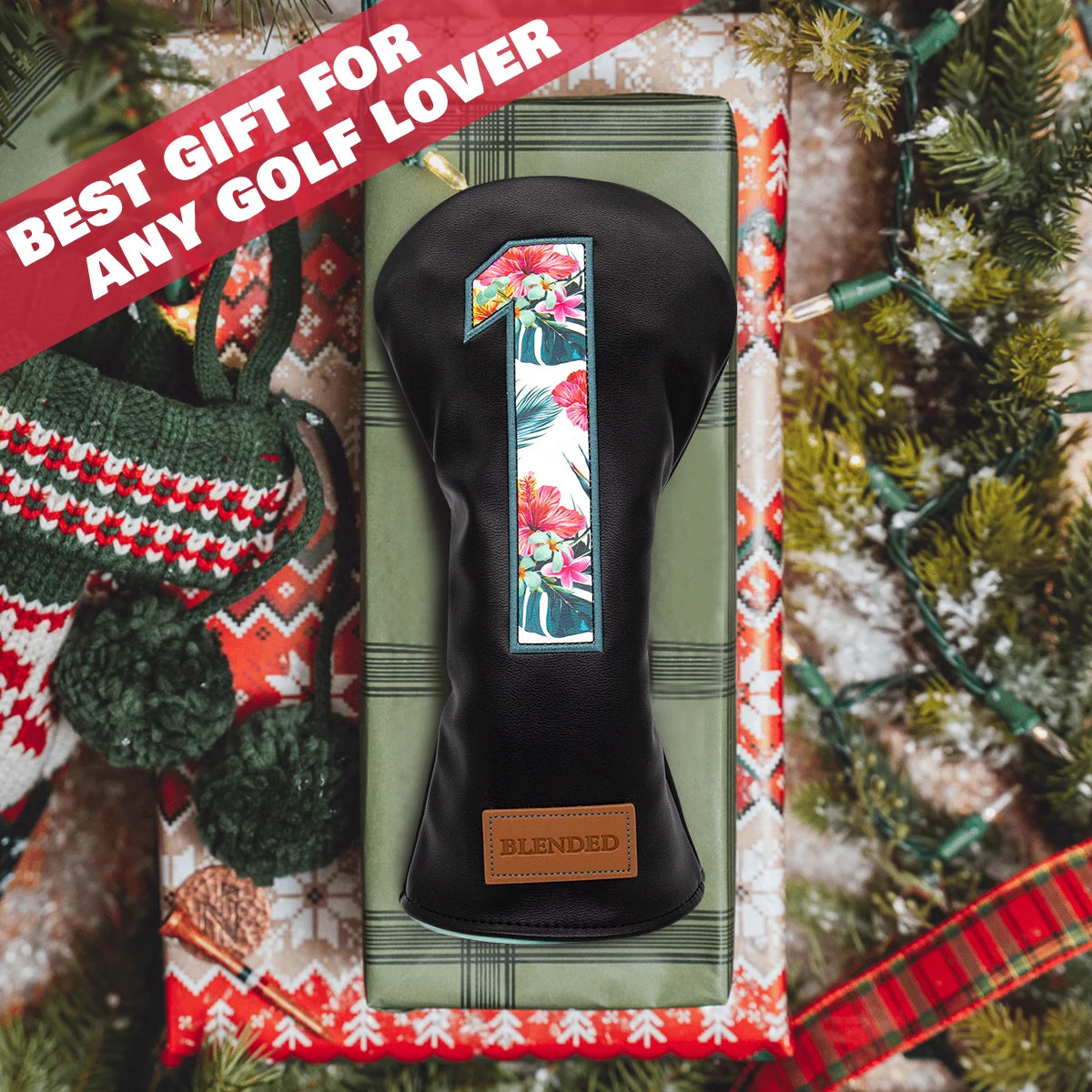 Black Leather Golf Headcovers Summer Fashion Head Cover High Qaulity Driver Wood Cover Set White Premium Leather Driver Fairway