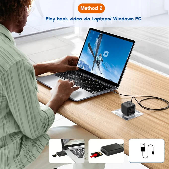 Mini Portable Camera With Video 1080P Full HD Security Camera Indoor/outdoor Surveillance Camera, Compact Mini Camera - 32G CARD