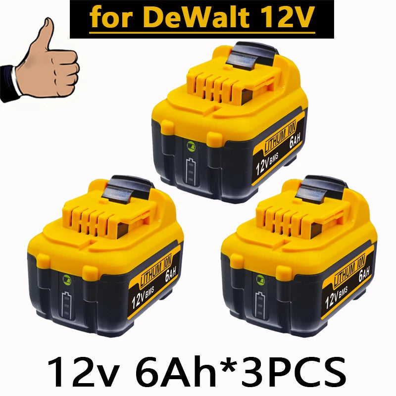 For DeWalt DCB120 - DCB127 Rechargeable Batteries - 3000mAh 12V Max Lithium Ion Replacement Battery[OK]