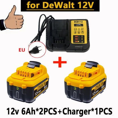 For DeWalt DCB120 - DCB127 Rechargeable Batteries - 3000mAh 12V Max Lithium Ion Replacement Battery[OK]