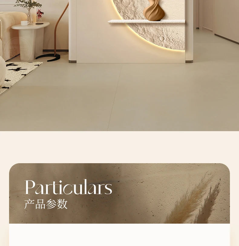 Cream Moon Entrance Decorative Painting Creative Green Plant Corridor Aisle Living Room Entrance Door wall Lamp Painting