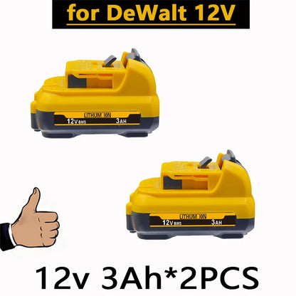 For DeWalt DCB120 - DCB127 Rechargeable Batteries - 3000mAh 12V Max Lithium Ion Replacement Battery[OK]