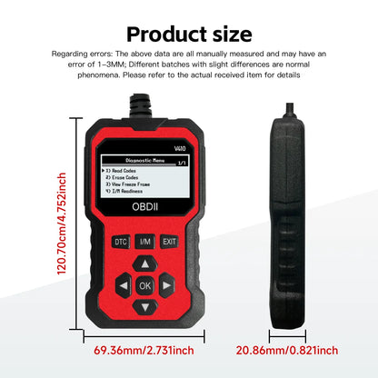 Car Obd2 Scanner Diagnostic Tool Code Reader Engine Fault Code Reader Scanner Can Diagnosis All Obd Ii in 1996 Agreement Car Sca