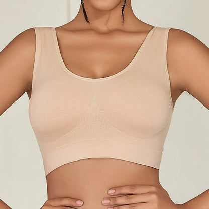 7-Pack No-Pad Solid Seamless Bras for Women – Lightweight, Soft Fabric with Comfortable Stretch, Available in Sizes S-XXL for Da