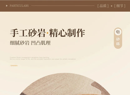 Cream Moon Entrance Decorative Painting Creative Green Plant Corridor Aisle Living Room Entrance Door wall Lamp Painting