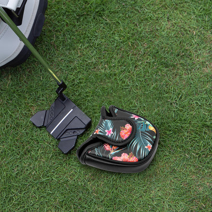 Black Leather Golf Headcovers Summer Fashion Head Cover High Qaulity Driver Wood Cover Set White Premium Leather Driver Fairway