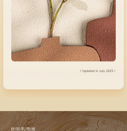 Cream Moon Entrance Decorative Painting Creative Green Plant Corridor Aisle Living Room Entrance Door wall Lamp Painting