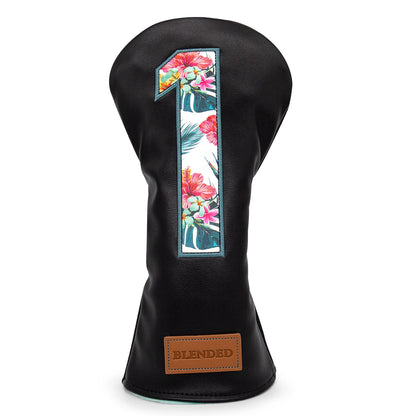 Black Leather Golf Headcovers Summer Fashion Head Cover High Qaulity Driver Wood Cover Set White Premium Leather Driver Fairway