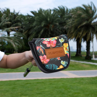 Black Leather Golf Headcovers Summer Fashion Head Cover High Qaulity Driver Wood Cover Set White Premium Leather Driver Fairway