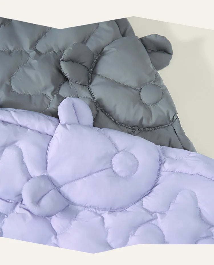 Amila Baby Down Pants 2024 Winter New Style Girls Solid Color Duck Down Three-Proof Fabric Warm Loose Casual Children’s Trousers