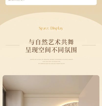 Cream Moon Entrance Decorative Painting Creative Green Plant Corridor Aisle Living Room Entrance Door wall Lamp Painting