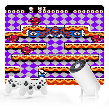 Advanced Home Cinema Projector with Gaming Experience-Portable Retro X300MAX,Android 11,Dual WIFI&BT5.4,1280x720P