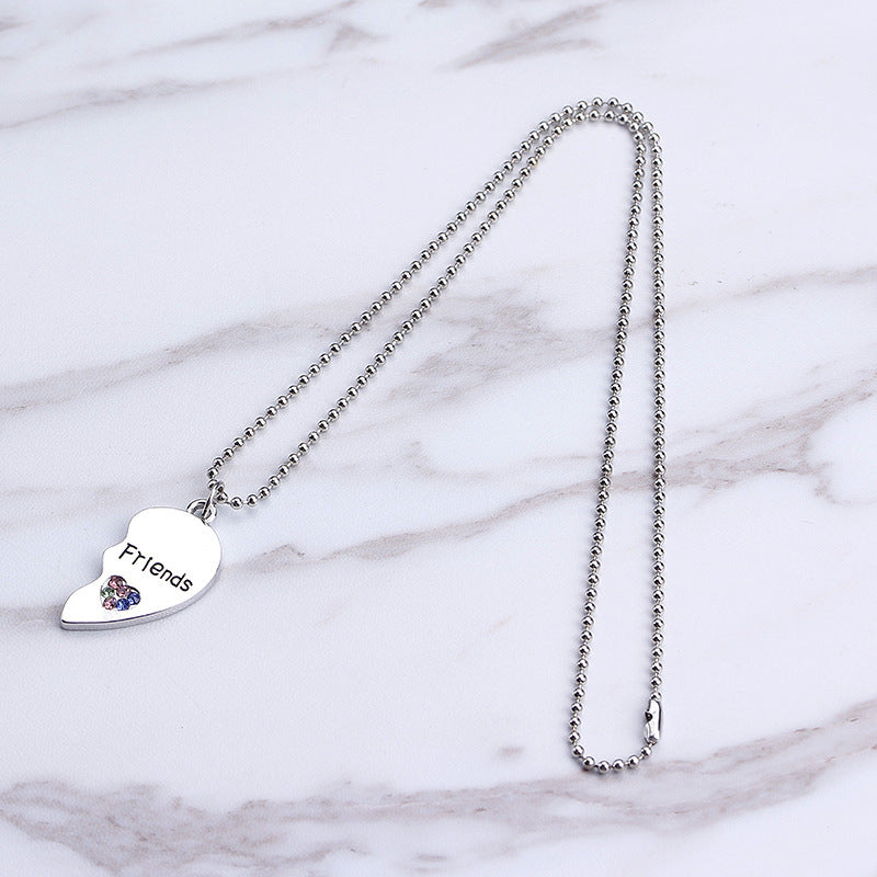 Best  Diamond Stitching Love Necklace