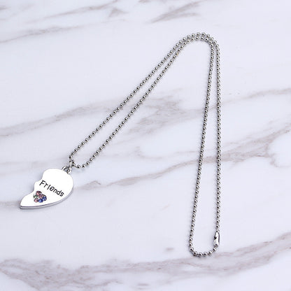 Best  Diamond Stitching Love Necklace