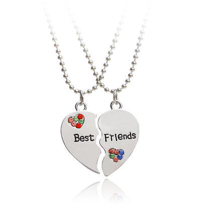 Best  Diamond Stitching Love Necklace