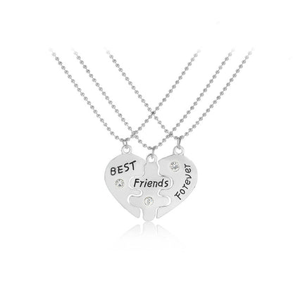 ROSS Heart Best friend Pendant Necklace